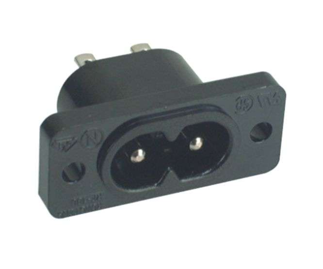 C8 IEC PLUG PANEL MOUNT ADAPTER K2425