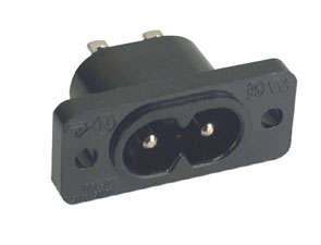 SOCK AC FIG-8 P/M SOLDER K2425  K2425