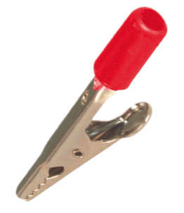 CLIP ALLIGATOR BS4 N/SCREW RED  K267B-RD