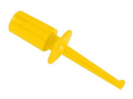 MINIATURE TEST PROBE HOOK ON YELLOW 40mm  K268A-YL / 220729