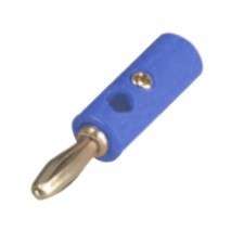 PLUG BANANA 4mm BLU RND SCR-TY K296102-BLUE