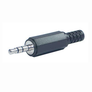 PLUG 3.5mm STEREO PLASTIC W/SLEEVE  K302F