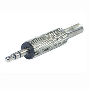 3.5mm STEREO PLUG METAL WITH COIL SLEEVE K304F