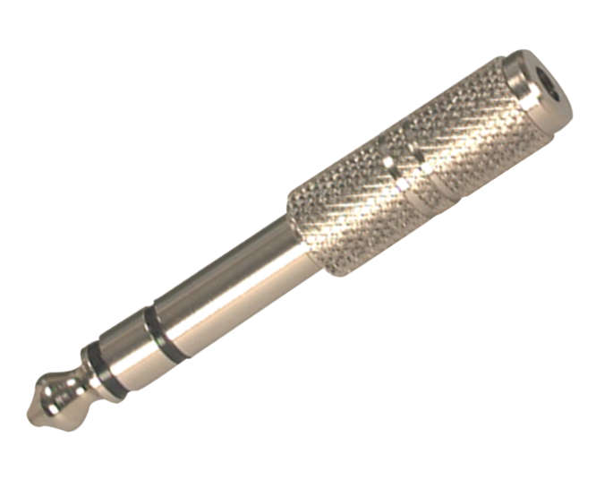 STEREO ADAPTOR 6.3 PLUG TO 3.5mm SOCKET  K306J