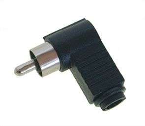 PLUG RCA R/A BLACK K312B-BK