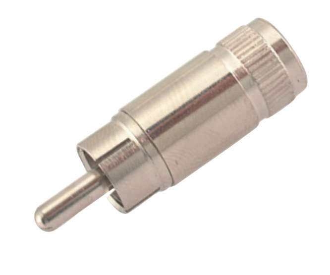 PLUG RCA METAL IN-LINE K313