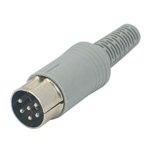 PLUG DIN I/L 6W 240D W/REL K3161FB