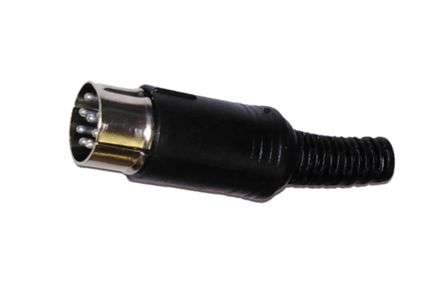 PLUG DIN STR 8P THICK 315D W/SLEEVE  TBA