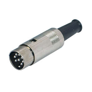 PLUG DIN 8W 315D IN-LINE METAL  K3162H