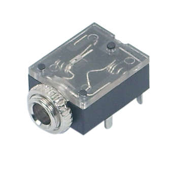 STEREO SOCKET 3.5mm R/A NC PCB 5P  K3612D
