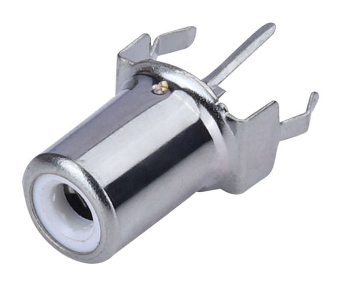 SOCK RCA STR YL PCB 3-PIN  K366E-YL