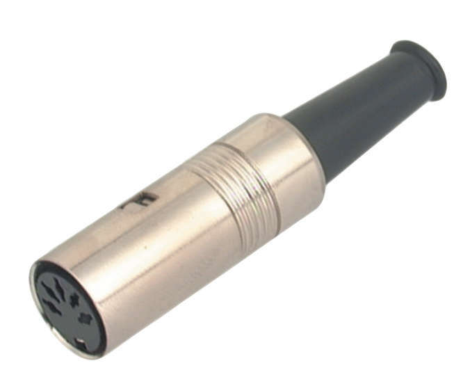 SOCKET DIN IN-LINE 5W 180D METAL BODY K3691C