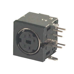 SOCKET MINI-DIN 4-WAY R/A K3715B