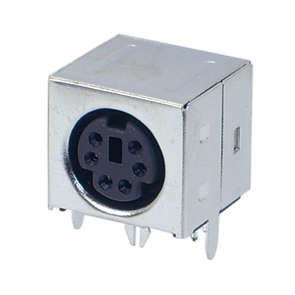 SOCKET MINI-DIN 6W R/A PCB K37152F