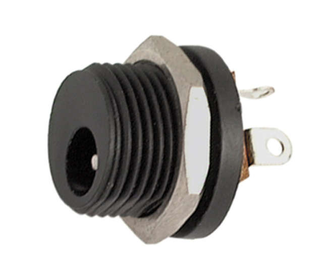 DC POWER PLUG / JACK 2.0mm PIN RND P/MNT K375J