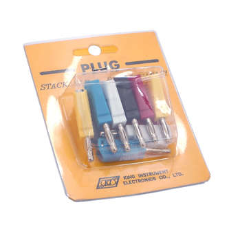 PLUG BANANA 4mm STACK 10P KAN-4/H