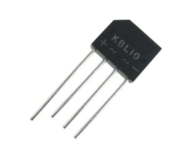 BRIDGE RECTIFIER SIL +AA- 1000V 4A KBL10 *DBK*