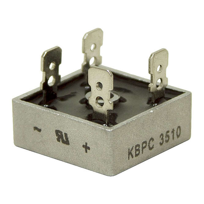 DIODE BRIDGE RECTIFIER SQR 1000V 35A ALUMINIUM KBPC3510