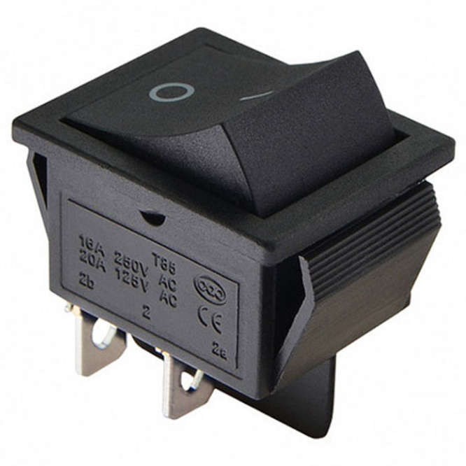 ROCKER SWITCH DPST MOMENTARY OFF-(ON) KCD2-2-211