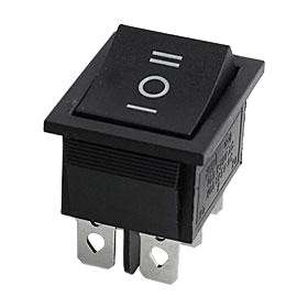 ROCKER SWITCH DPDT ON-OFF-ON  KCD2-203-C6-B-B / 180053