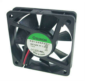 FAN 60sqx15 12V SLV 21CFM LEAD  KD1206PHS1.GN