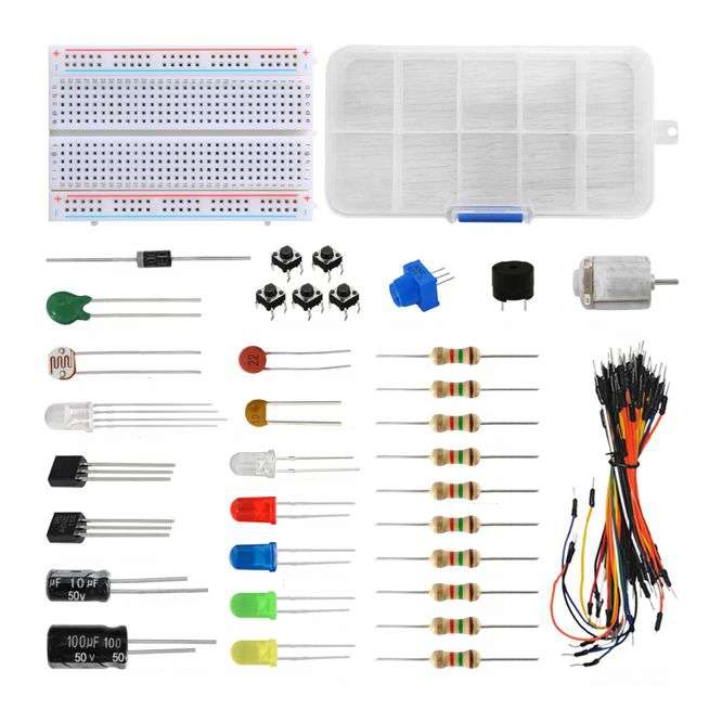 ELECTRONICS KIT FOR  BASIC PROJECTS  KE0096