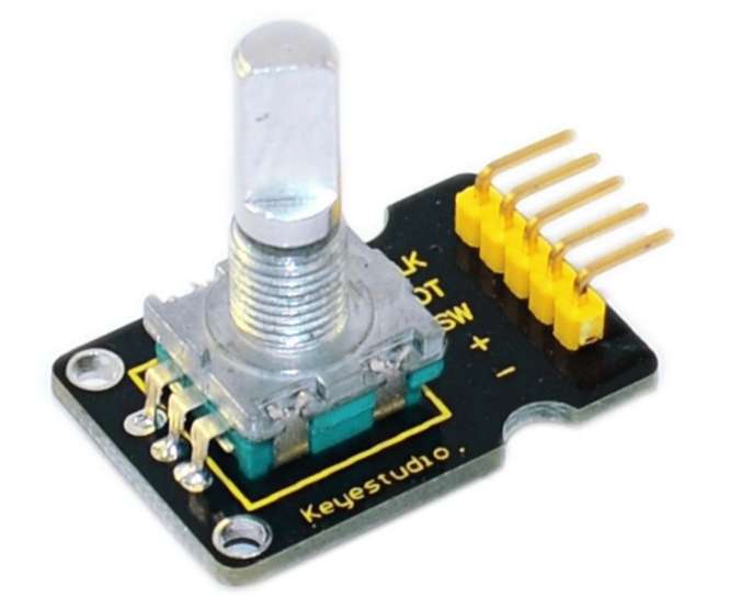 ROTARY ENCODER / POTENTIOMETER W/SWITCH ON BOARD KS0013
