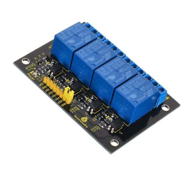 4-CHANNEL RELAY BOARD WITH 5V COILS  KS0058-5VDC