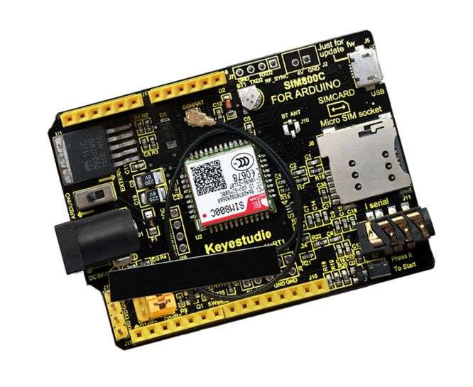 SIM800C SHIELD FOR ARDUINO UNO R3 AND MEGA 2560 GPRS/GSM  KS0254