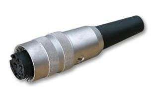 SOCKET CIRC 8W STR MET SLV KV80