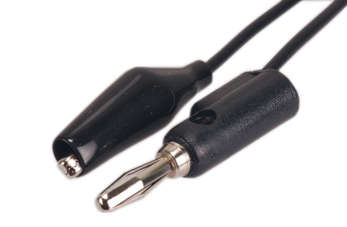 LEAD BANANA PLUG-CROC BLACK  L4139-X1 BLACK