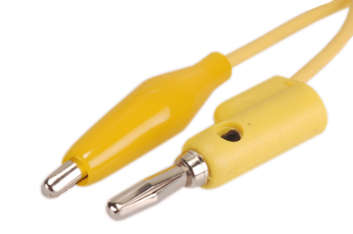 LEAD BANANA PLUG-CROC YELLOW  L4139-X1 YELLOW