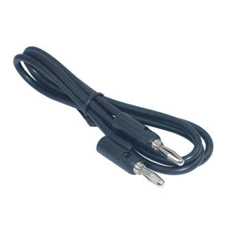 BANANA PLUG TO PLUG 4MM LEAD 900MM BLACK   L4139-BLACK