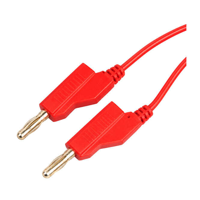 4mm BANANA PLUG-PLUG LEAD RED - 1m L4140-RD