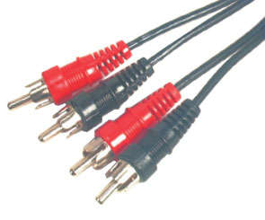 LEAD 2xRCA PLUG-2xRCA PLUG 1M5 L4412