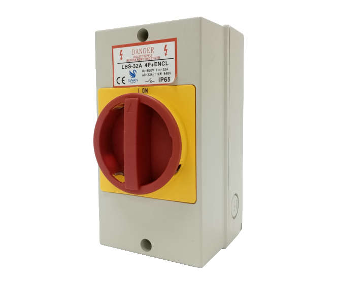 LOAD BREAK SWITCH 32A 440V 4P + ENCL LW30-32