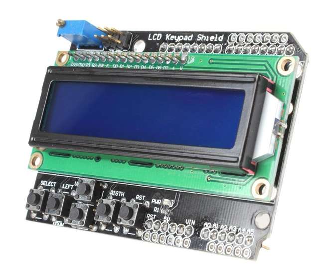LCD DISPLAY + KEYPAD SHIELD FOR ARDUINO LCD1602KP