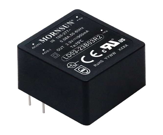 POWER SUPPLY PCB MODULAR I=220V O=5VDC @ 0.6A 3W LD03-23B05R2