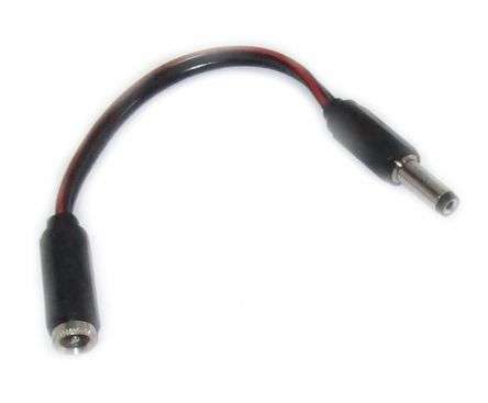 ADAPTOR REVERSE DC PLUG 2.1mm-DC SOCKET 2.1mm  LEAD-70
