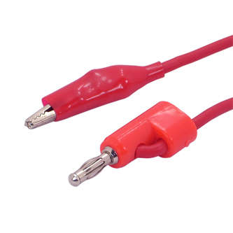 LEAD BANANA PLUG-CROC RED  170533