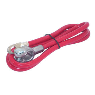 BATTERY LEAD RED 1.2M  LEAD-RD