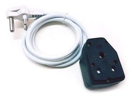 MULTIPLUG MAINS EXTENSION LEAD 2x16A 2m LEAD EXT JANUS 2M *A*