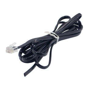 LEAD PLUG RJ11-OPEN END 2M BLK  RJ11-LEAD