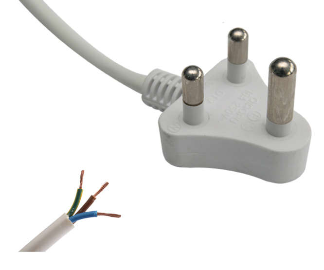 MAINS LEADS 2M LONG 16A PLUG TOP TO OPEN END 16A-OEF-H03VVF-3G0.5-WE-L2.000