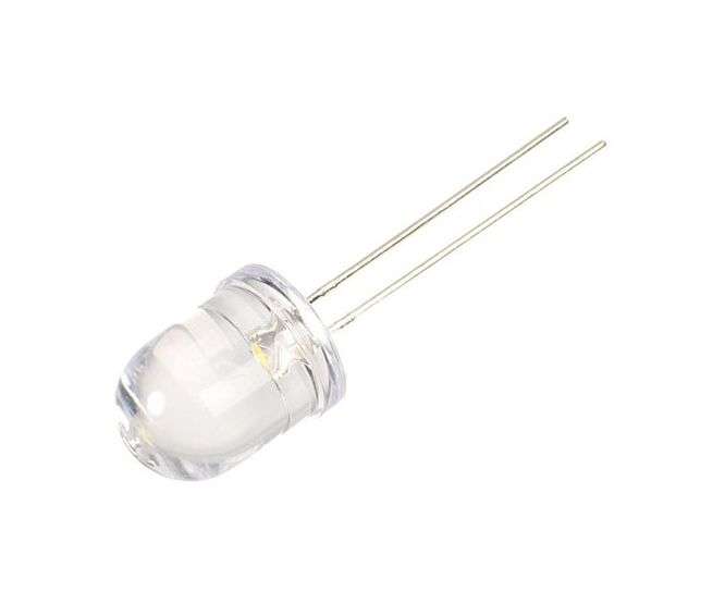 10mm LED CLEAR BLUE 5K5mcd 30-DEG 460-465Nm CZ104BC