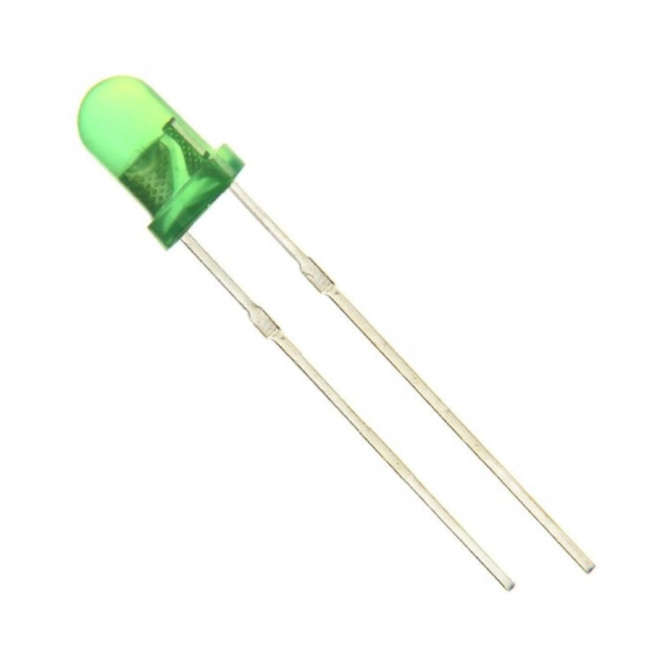 LED 3mm DI-GREEN RND BLINKING / FLASHING BB-B2171-C