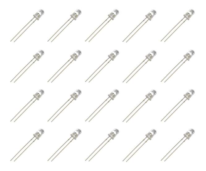 LED 5mm CL-RD/BL FLASH 2-PINS - 1K/BAG CZ504RB