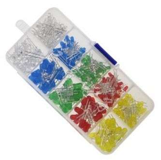 LED ASSORTMENT F3/F5 LED 300PCS / KIT SET  170372