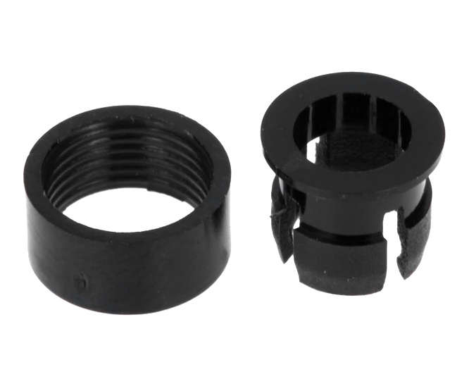 5mm 2P LED HOLDER 4-PRONG WITH RING LED5-2