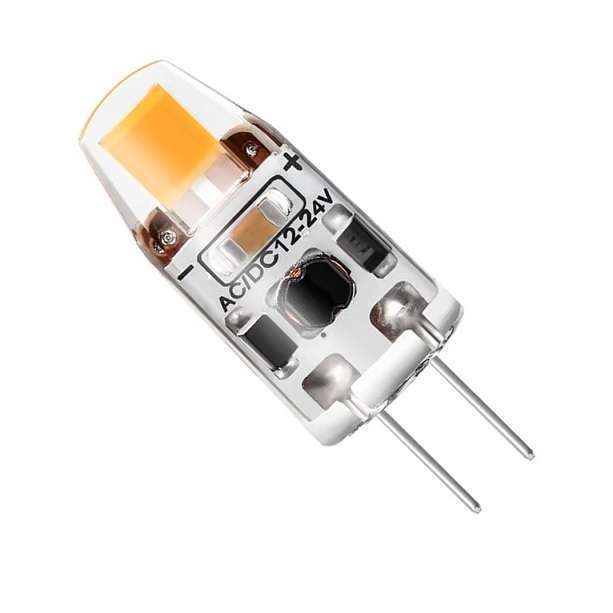 G4 DIMMABLE 12V AC/DC WHITE 1.5W REPLACEMENT COB-LED LAMP G4-COB-1LED